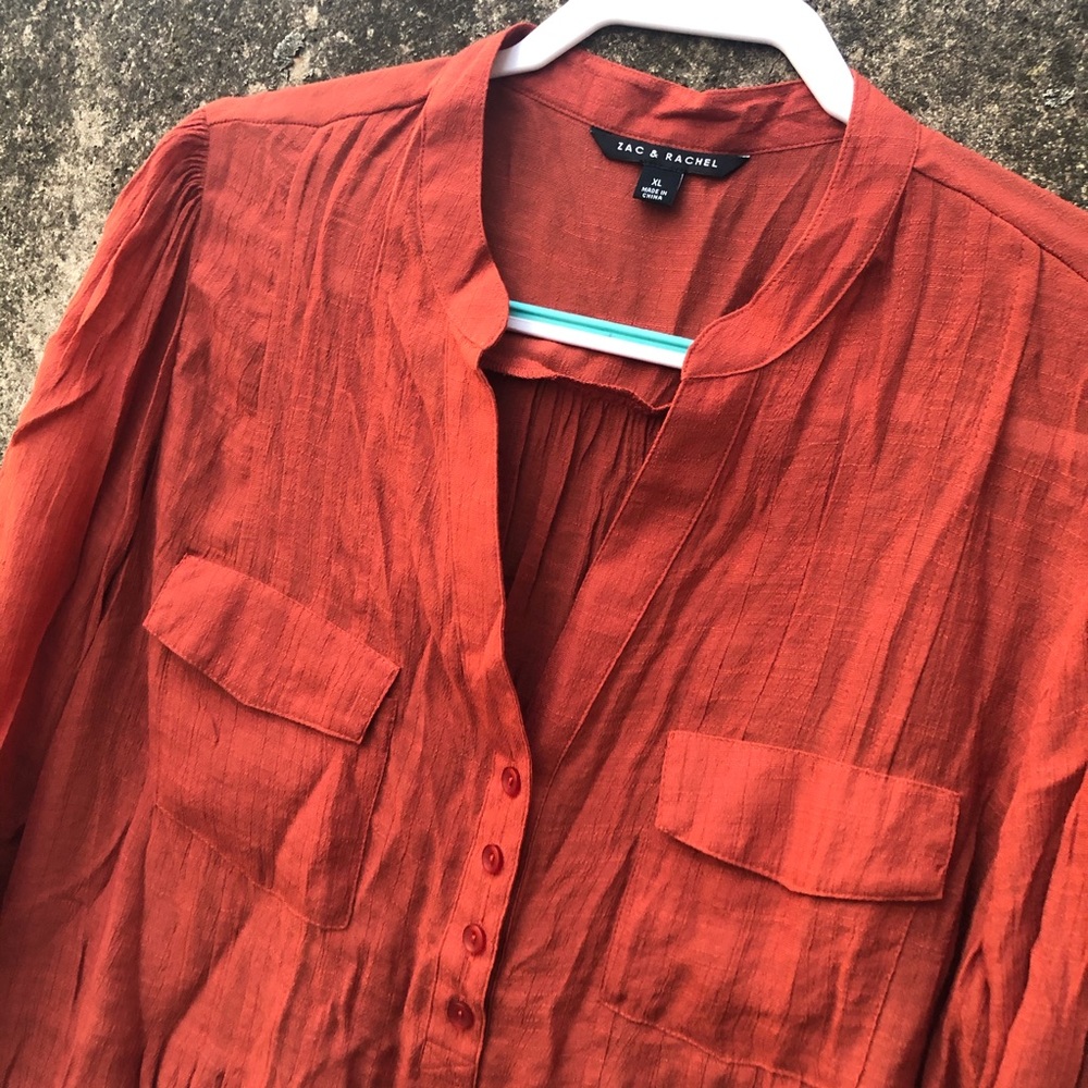 NWT Zac & Rachel Lightweight Camp Blouse - Picture 2 of 12